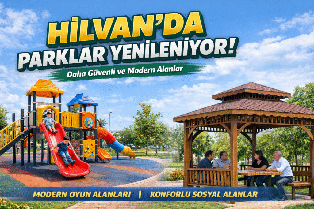 Hilvan’da Parklar Yenileniyor: Daha Güvenli ve Modern Alanlar Oluşturuluyor