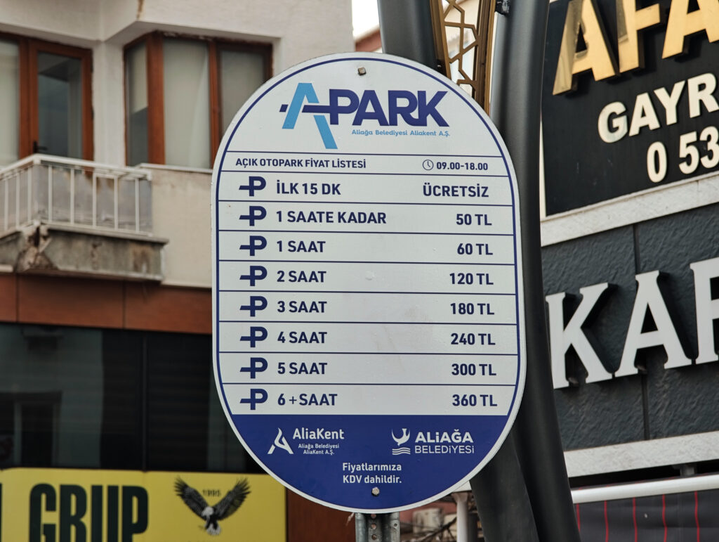Aliağada Ücretli Otopark Dönemi Başlıyor APark 30 Martta Devreye Giriyor