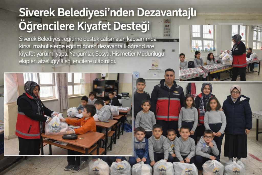 SİVEREK BELEDİYESİ’NDEN DEZAVANTAJLI ÖĞRENCİLERE KIYAFET DESTEĞİ