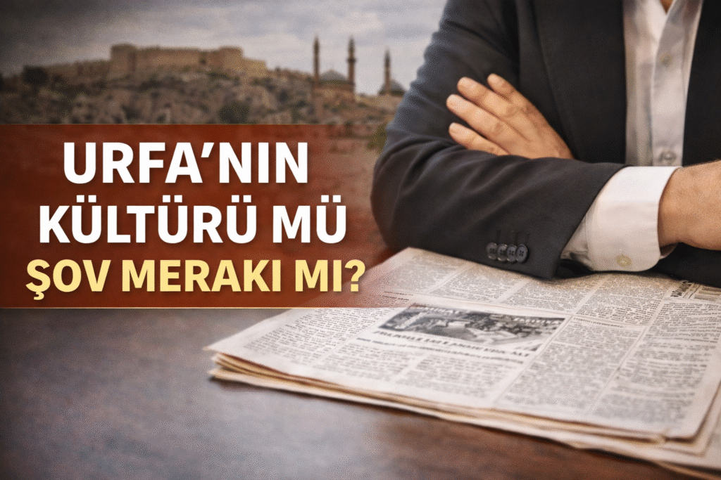 URFA’NIN KÜLTÜRÜ MÜ, ŞOV MERAKI MI?