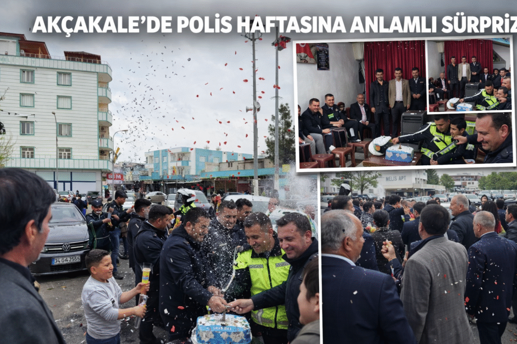 AKÇAKALE’DE POLİS HAFTASINA ANLAMLI SÜRPRİZ