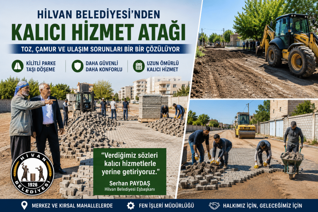 Hilvan’da Kalıcı Hizmet Atağı: Yol Sorunları Bir Bir Çözülüyor