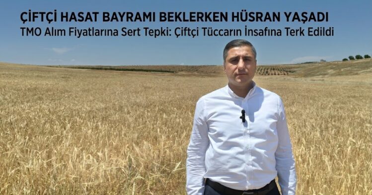 ÇİFTÇİ HASATTA BAYRAM BEKLERKEN HÜSRAN YAŞADI
