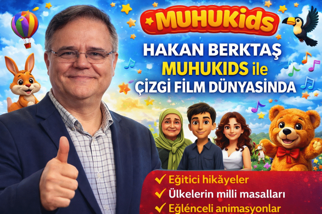 HAKAN BERKTAŞ MUHUKİDS İLE ÇİZGİ FİLM DÜNYASINA GİRDİ