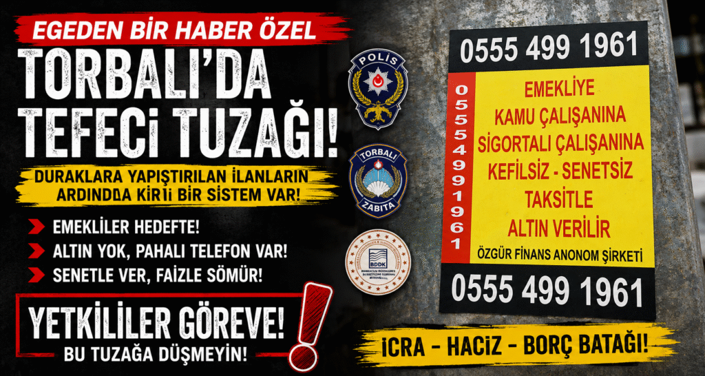 EGEDEN BİR HABER ÖZEL TORBALI’DA “TAKSİTLİ ALTIN” TUZAĞI!