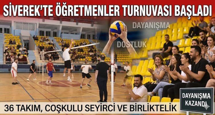 Siverek’te okullar arası voleybol turnuvası sürüyor