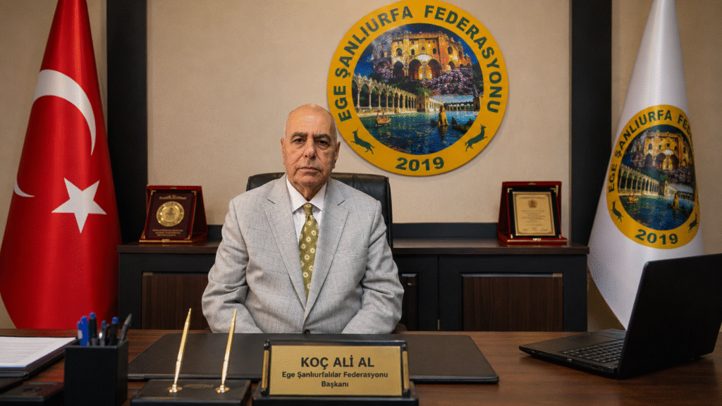 EGE ŞANLIURFALILAR FEDERASYONU BAŞKANI KOÇ ALİ AL’DAN 15 TEMMUZ DEMOKRASİ VE MİLLÎ BİRLİK GÜNÜ MESAJI