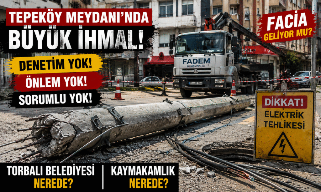 TORBALI BELEDİYESİ VE KAYMAKAMLIK NEREDE? TEPEKÖY MEYDANI’NDA SKANDAL DENETİMSİZLİK!
